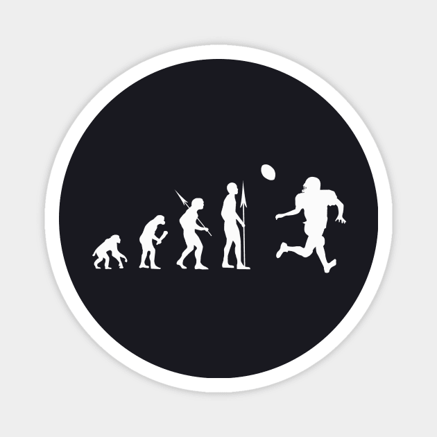 American Football Evolution Gift Magnet by Foxxy Merch